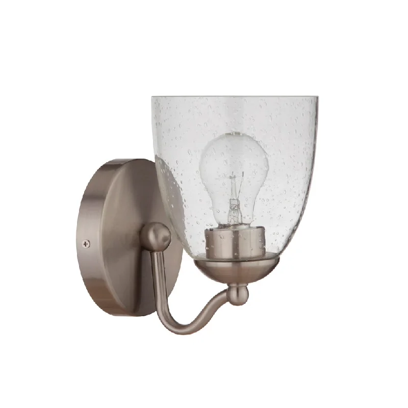 Shock - Resistant Industrial Lighting for Vibrating Machinery AreasHillridge 1 Light Wall Sconce in Brushed Polished Nickel