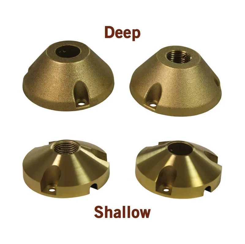 Track lighting for outdoor gardensTrack lighting for highlighting bookcasesCopperMoon CM.BM-Shallow (NT) Brass Mount with Set Screw - Shallow Version (Non-Threaded)