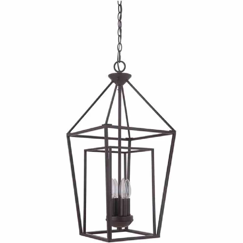 Industrial Emergency Lighting for Safety in FactoriesHudson 4 Light Small Foyer in Oiled Bronze