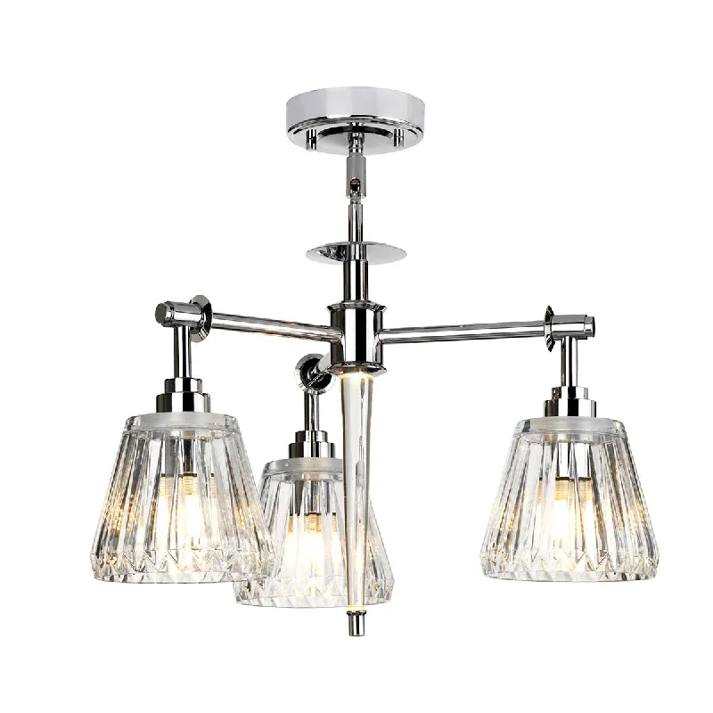 Dimmable track lighting for home officesTrack lighting with a long - lasting lifespanAgatha 3 Light Pendant IP44 - Polished Chrome Finish Dimmable track lighting for home officesTrack lighting with a long - lasting lifespanAgatha 3 Light Pendant IP44 - Polished Chrome Finish