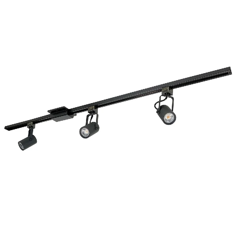 Corrosion - Resistant Industrial Lighting for Coastal FactoriesMay 4ft 3 Lights LED Track Kit 30W 2400 Lumens 4000K, Halo, 35°, Black Corrosion - Resistant Industrial Lighting for Coastal FactoriesMay 4ft 3 Lights LED Track Kit 30W 2400 Lumens 4000K, Halo, 35°, Black