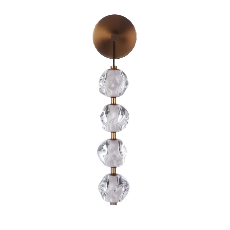 Color - Tunable Industrial Lighting for Special ApplicationsJackie 4 Light LED Wall Sconce in Satin Brass Color - Tunable Industrial Lighting for Special ApplicationsJackie 4 Light LED Wall Sconce in Satin Brass
