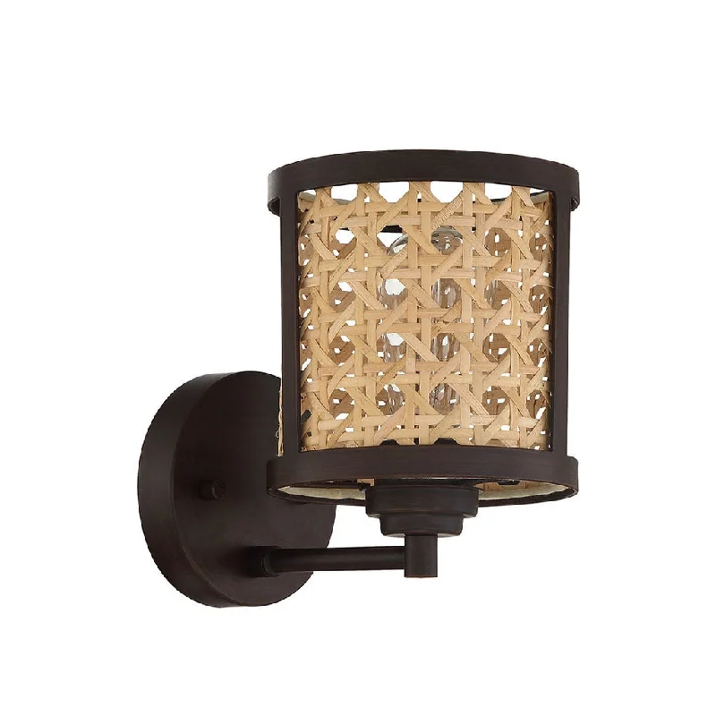 Industrial Lighting for Chemical PlantsMalaya 1 Light Wall Sconce in Aged Bronze Brushed
