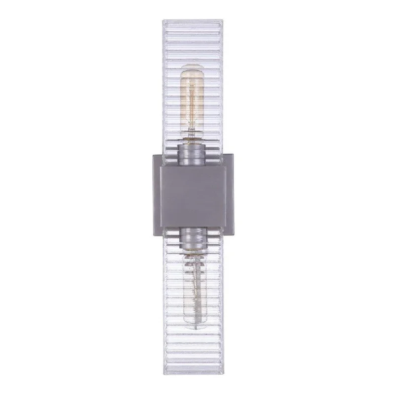Durable Industrial Lighting for Harsh EnvironmentsRidge 18" 2 Light Outdoor Wall Sconce in Satin Aluminum Durable Industrial Lighting for Harsh EnvironmentsRidge 18" 2 Light Outdoor Wall Sconce in Satin Aluminum