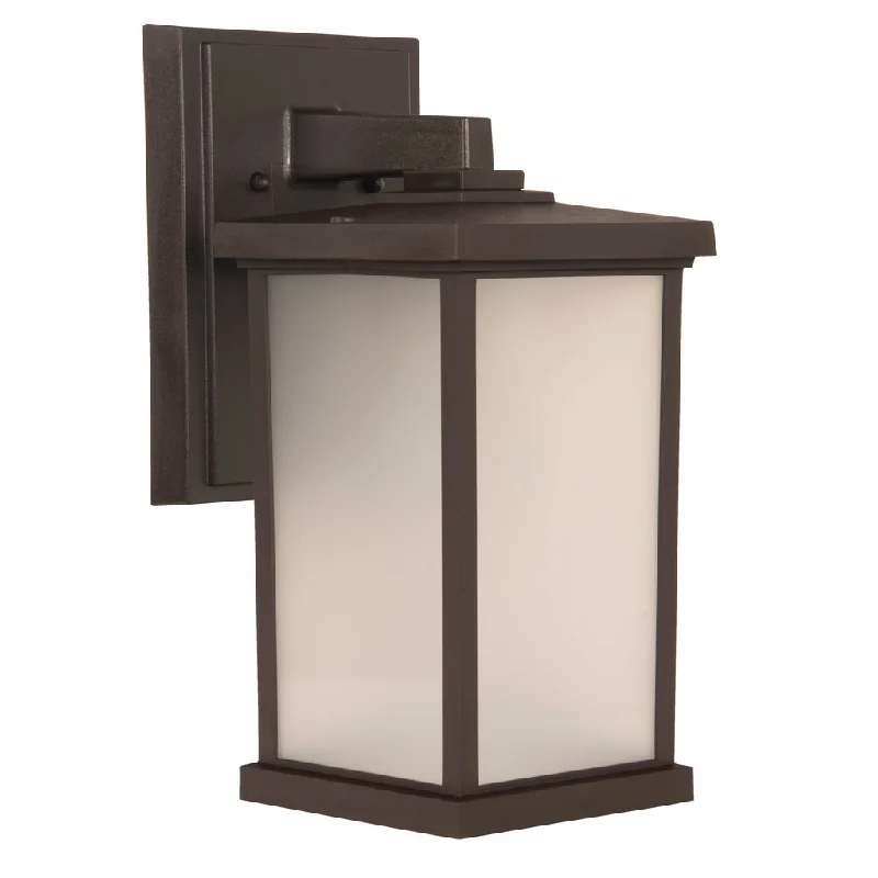 Industrial Wall - Mounted Lighting for Workshop WallsResilience 1 Light Medium Outdoor Wall Lantern in Bronze Industrial Wall - Mounted Lighting for Workshop WallsResilience 1 Light Medium Outdoor Wall Lantern in Bronze