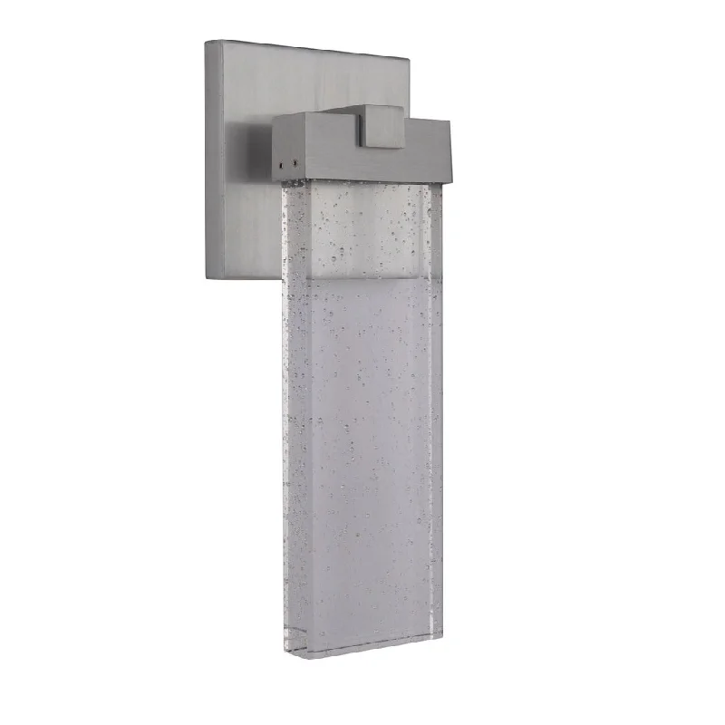 Durable Industrial Lighting for Harsh EnvironmentsAria 1 Light Small LED Outdoor Wall Lantern in Satin Aluminum Durable Industrial Lighting for Harsh EnvironmentsAria 1 Light Small LED Outdoor Wall Lantern in Satin Aluminum