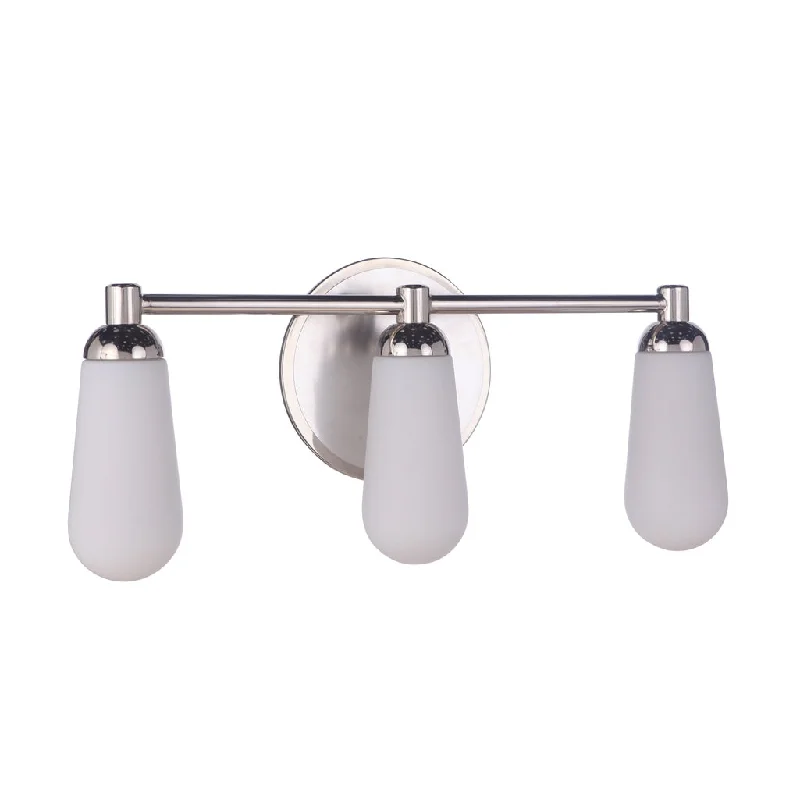 High - Bay LED Industrial Lighting for WarehousesRiggs 3 Light Vanity in Brushed Polished Nickel/Polished Nickel