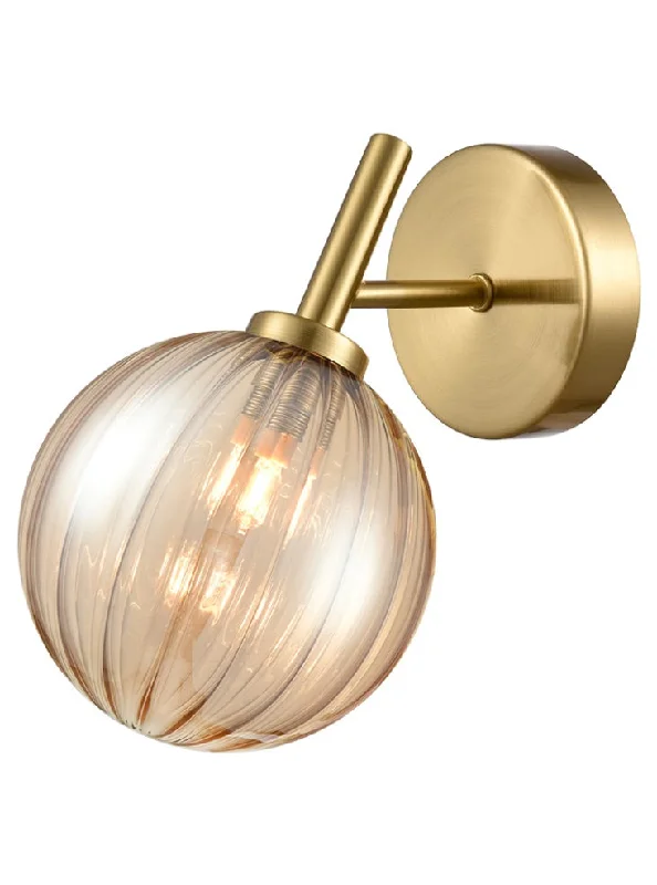 Dimmable track lighting for home officesTrack lighting with a chunky, bold designArlo 1Lt Single Wall - Aged Brass