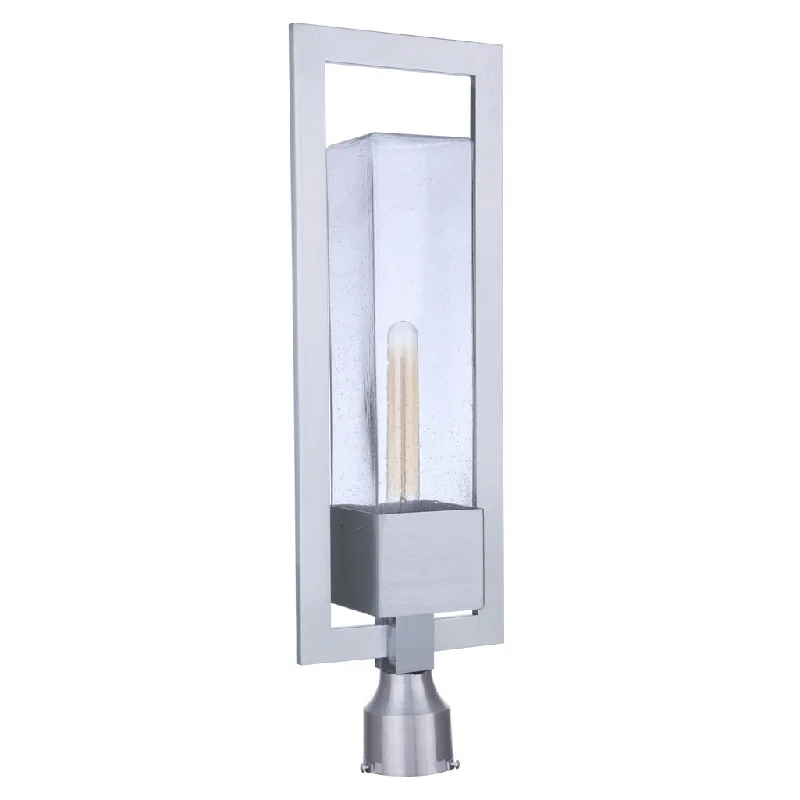 Durable Industrial Lighting for Harsh EnvironmentsPerimeter 1 Light Large Outdoor Post Mount in Satin Aluminum Durable Industrial Lighting for Harsh EnvironmentsPerimeter 1 Light Large Outdoor Post Mount in Satin Aluminum