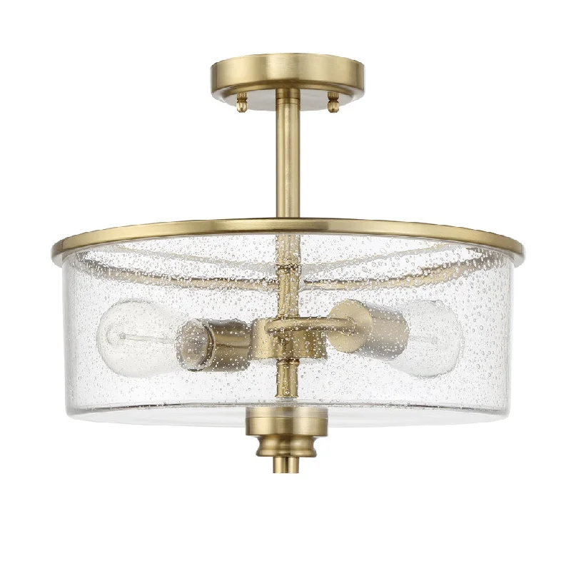 Explosion - Proof Industrial Lighting for Hazardous LocationsBolden 2 Light Convertible Semiflush in Satin Brass Explosion - Proof Industrial Lighting for Hazardous LocationsBolden 2 Light Convertible Semiflush in Satin Brass