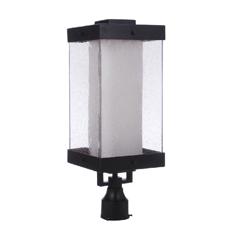 Industrial Lighting for Textile MillsHayner 1 Light Outdoor Post Mount in Midnight