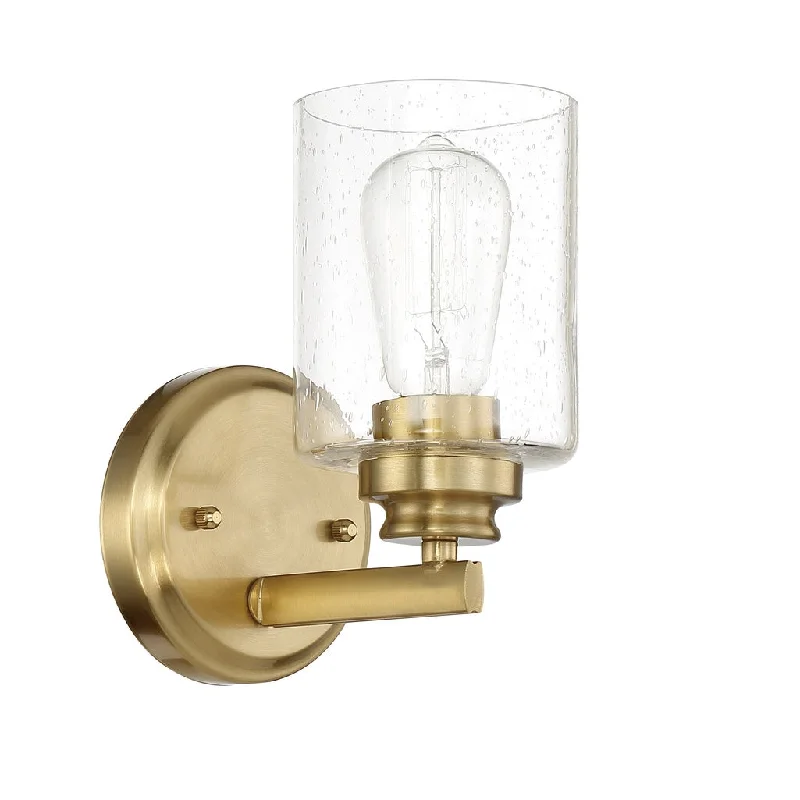 Industrial Lighting for Chemical PlantsBolden 1 Light Wall Sconce in Satin Brass