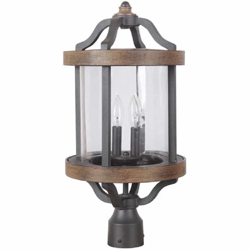 Industrial Ceiling - Mounted Lighting for Assembly PlantsAshwood 2 Light Outdoor Post Mount in Textured Black/Whiskey Barrel Industrial Ceiling - Mounted Lighting for Assembly PlantsAshwood 2 Light Outdoor Post Mount in Textured Black/Whiskey Barrel