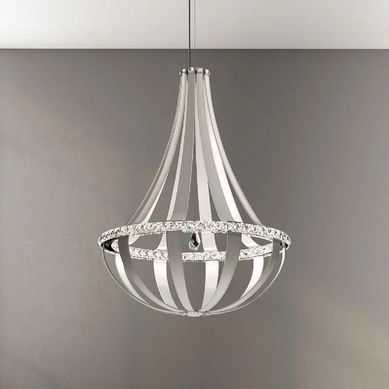 Durable Industrial Lighting for Harsh EnvironmentsCrystal Empire 45 inch Red Fox LED Pendant Light with Clear Swarovski Crystals Durable Industrial Lighting for Harsh EnvironmentsCrystal Empire 45 inch Red Fox LED Pendant Light with Clear Swarovski Crystals