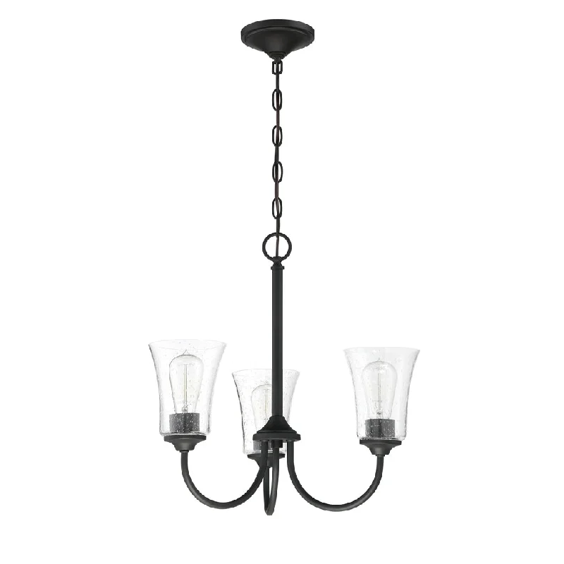 Dust - Resistant Industrial Lighting for Dirty WorkspacesGwyneth 3 Light Chandelier in Flat Black Dust - Resistant Industrial Lighting for Dirty WorkspacesGwyneth 3 Light Chandelier in Flat Black