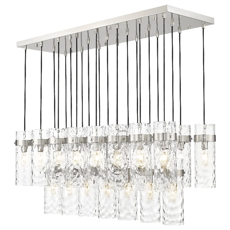 Track lighting for museums and galleriesIndustrial - style track lighting for loftsFontaine 23-Light Linear Chandelier