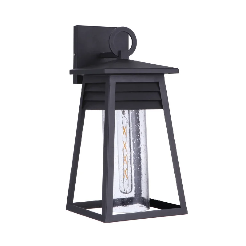 Industrial Lighting for Food Processing FactoriesBecca 1 Light Medium Outdoor Wall Lantern in Textured Black