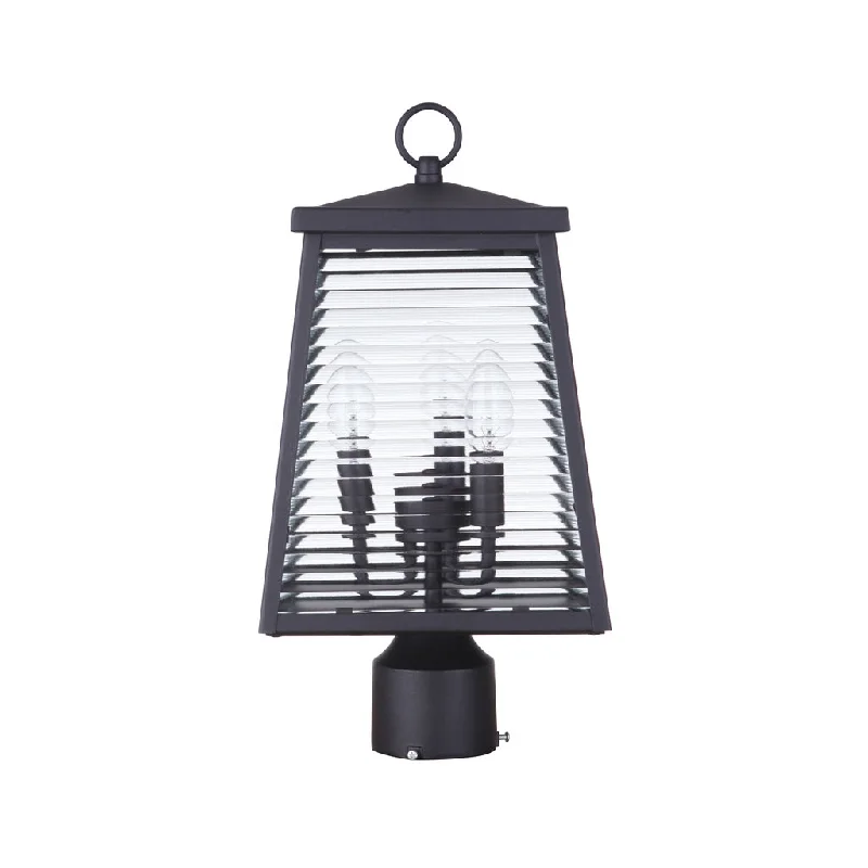 Industrial Lighting for Woodworking FactoriesArmstrong 3 Light Outdoor Post Mount in Midnight Industrial Lighting for Woodworking FactoriesArmstrong 3 Light Outdoor Post Mount in Midnight