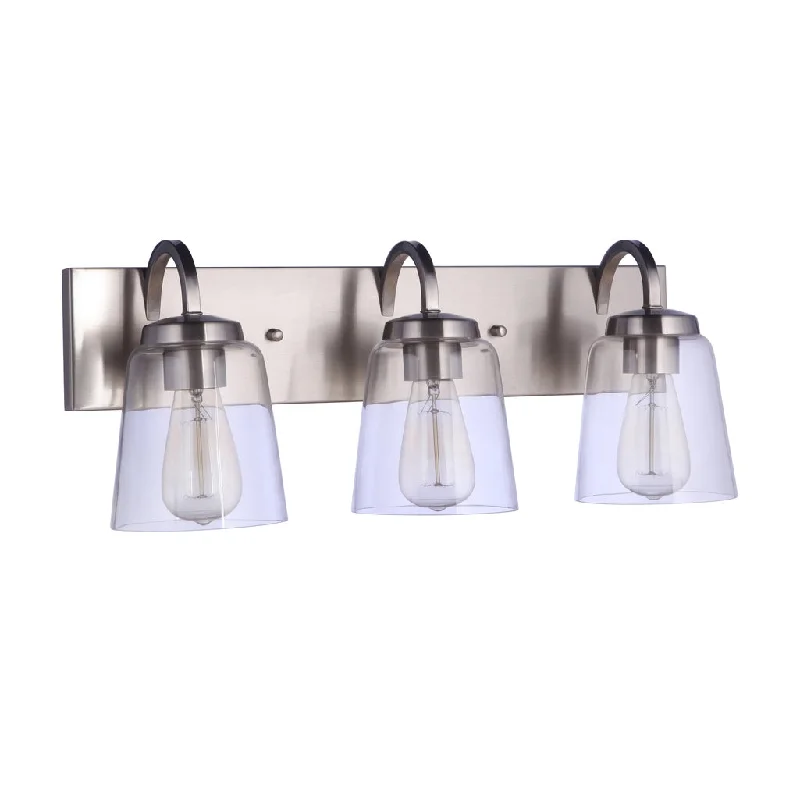High - Bay LED Industrial Lighting for WarehousesElsa 3 Light Vanity in Brushed Ploshed Nickel