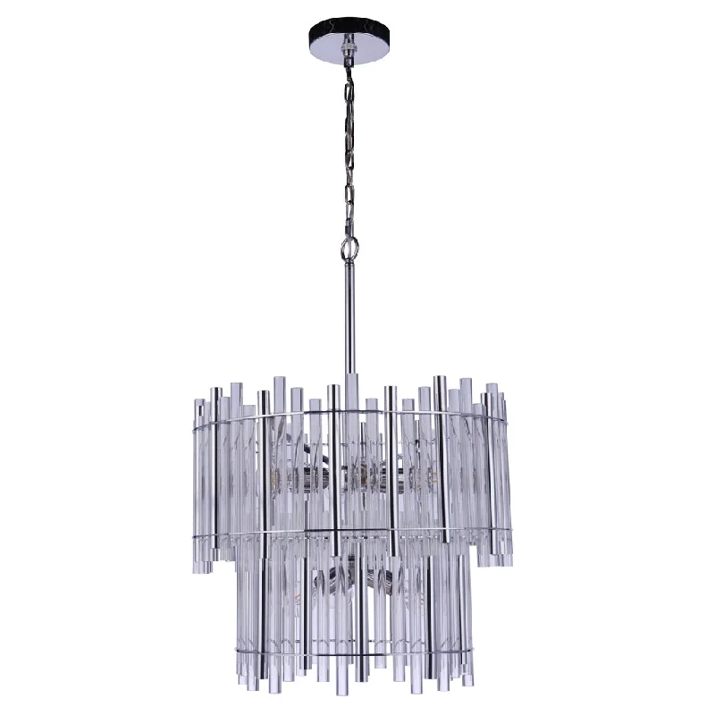 Color - Tunable Industrial Lighting for Special ApplicationsReveal 9 Light Chandelier in Chrome Color - Tunable Industrial Lighting for Special ApplicationsReveal 9 Light Chandelier in Chrome
