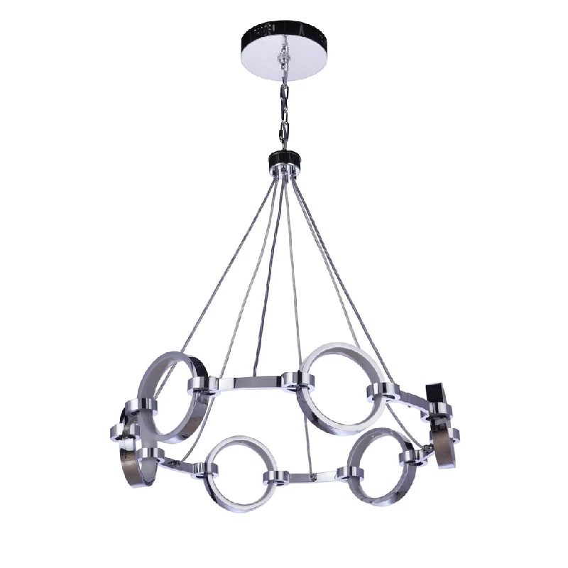 Color - Tunable Industrial Lighting for Special ApplicationsContext 6 Light LED Chandelier in Chrome Color - Tunable Industrial Lighting for Special ApplicationsContext 6 Light LED Chandelier in Chrome