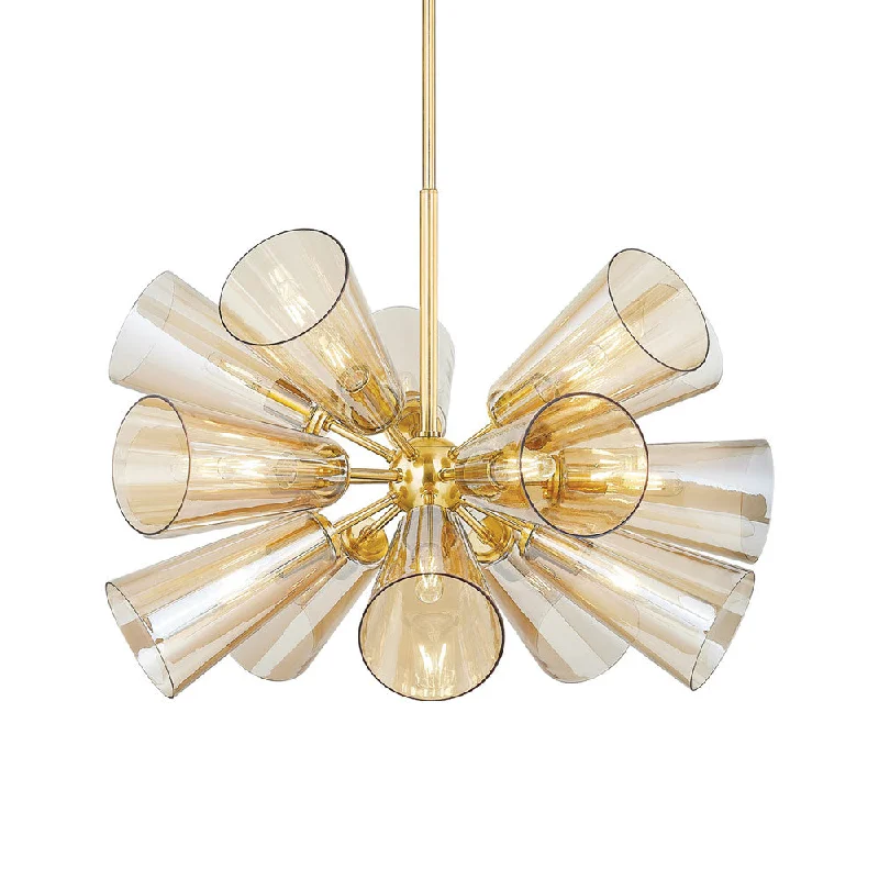 Industrial - style track lighting for loftsTrack lighting with a decorative track designHartwood Chandelier