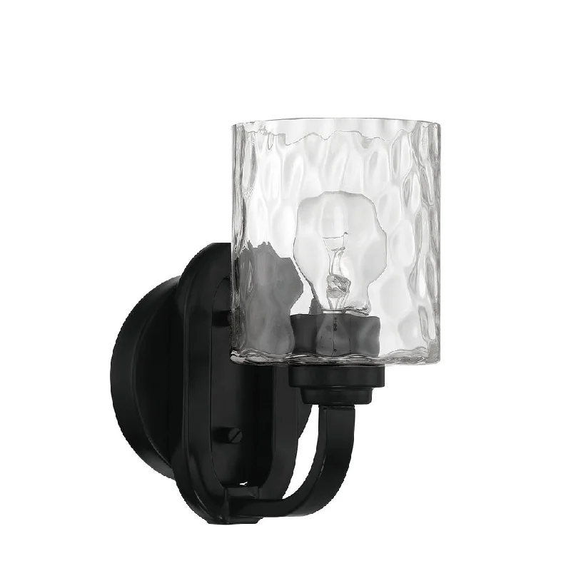 Industrial Lighting for Food Processing FactoriesCollins 1 Light Wall Sconce in Flat Black