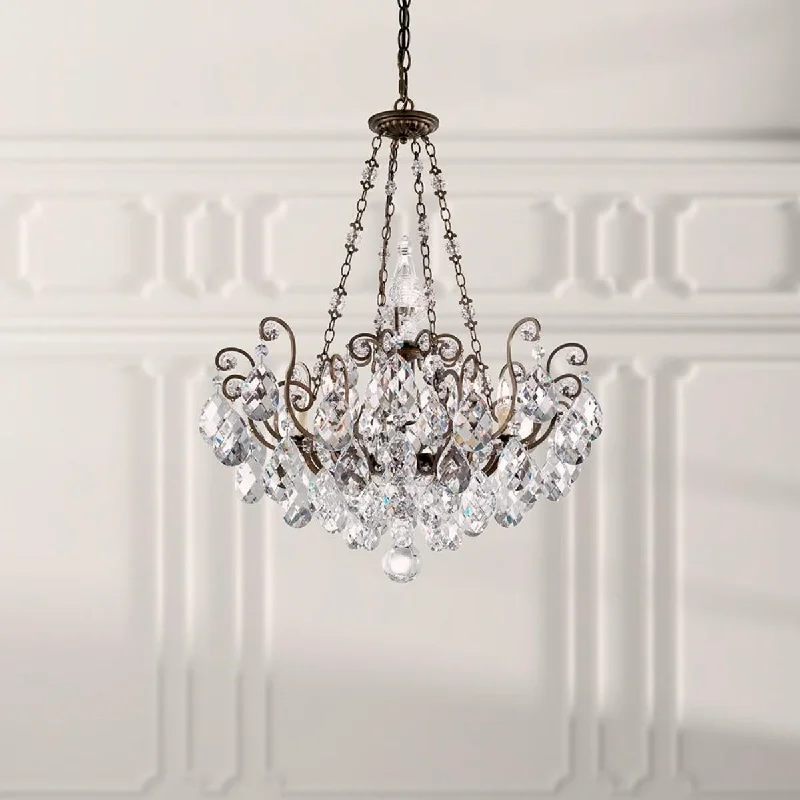 Industrial Exit Sign Lighting for Quick EvacuationRenaissance 8 Light Heirloom Bronze Chandelier with Heritage Crystal