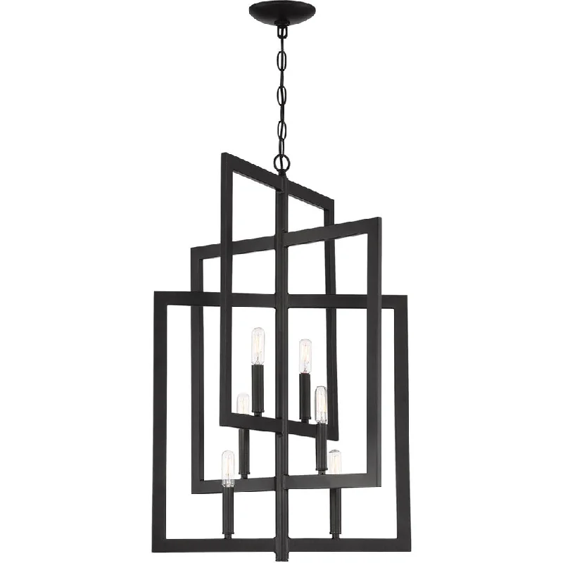 Dust - Resistant Industrial Lighting for Dirty WorkspacesPortrait 6 Light Foyer in Espresso Dust - Resistant Industrial Lighting for Dirty WorkspacesPortrait 6 Light Foyer in Espresso