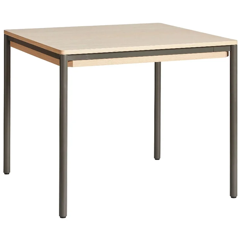 Track lighting for illuminating walkwaysTrack lighting with frosted glass shadesPiezas Square Dining Table