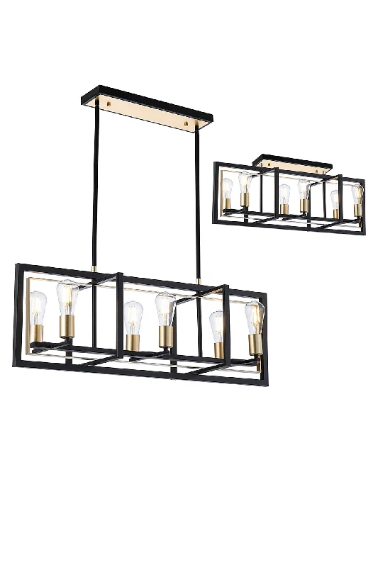Track lighting with a sleek profileTrack lighting for retail window displaysElsie Pendant/Flush Convertible, 6 x E27, Satin Black/Champagne Gold Track lighting with a sleek profileTrack lighting for retail window displaysElsie Pendant/Flush Convertible, 6 x E27, Satin Black/Champagne Gold