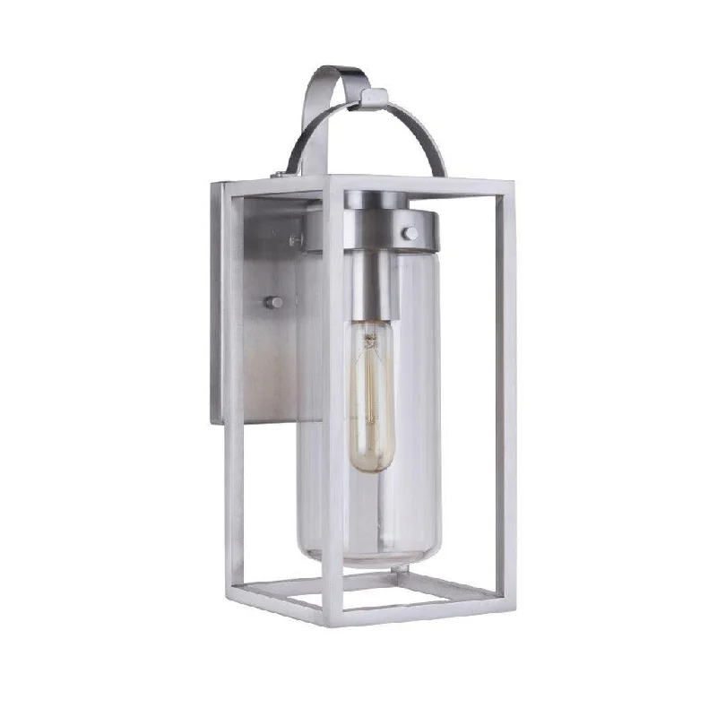 Industrial Emergency Lighting for Safety in FactoriesNeo 1 Light Small Outdoor Wall Lantern in Satin Aluminum Industrial Emergency Lighting for Safety in FactoriesNeo 1 Light Small Outdoor Wall Lantern in Satin Aluminum