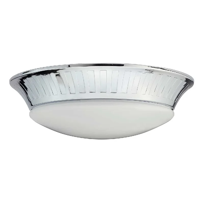 Track lighting for accentuating artworksTrack lighting with a decorative track designWhitby 1 Light Flush IP44 - Polished Chrome