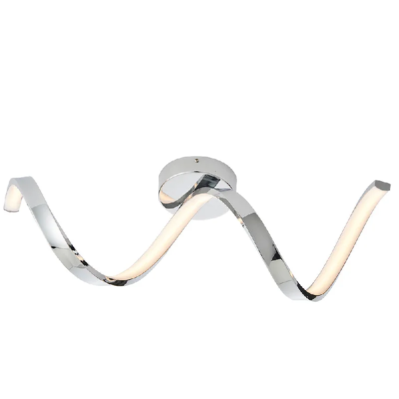 Track lighting with a decorative track designTrack lighting for enhancing the architectureHydro Semi-Flush LED Bathroom Ceiling Light IP44 - Chrome Track lighting with a decorative track designTrack lighting for enhancing the architectureHydro Semi-Flush LED Bathroom Ceiling Light IP44 - Chrome