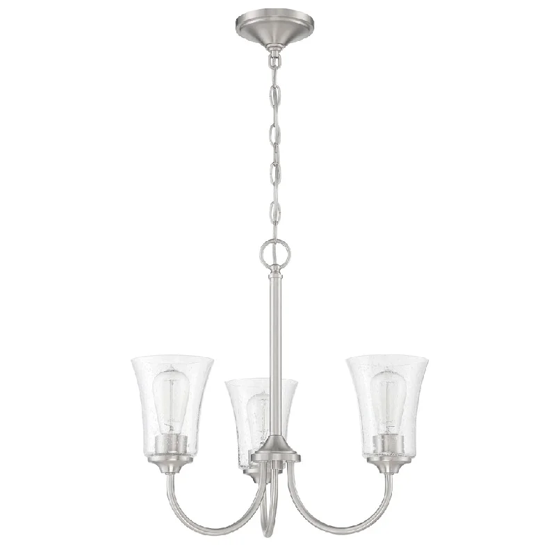 Low - Bay Industrial Lighting Fixtures for Small FactoriesGwyneth 3 Light Chandelier in Brushed Polished Nickel Low - Bay Industrial Lighting Fixtures for Small FactoriesGwyneth 3 Light Chandelier in Brushed Polished Nickel