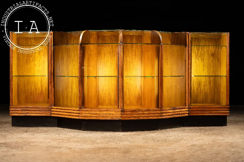 Industrial Lighting for Automotive Manufacturing PlantsArt Deco Lighted Oak Display Counter Industrial Lighting for Automotive Manufacturing PlantsArt Deco Lighted Oak Display Counter
