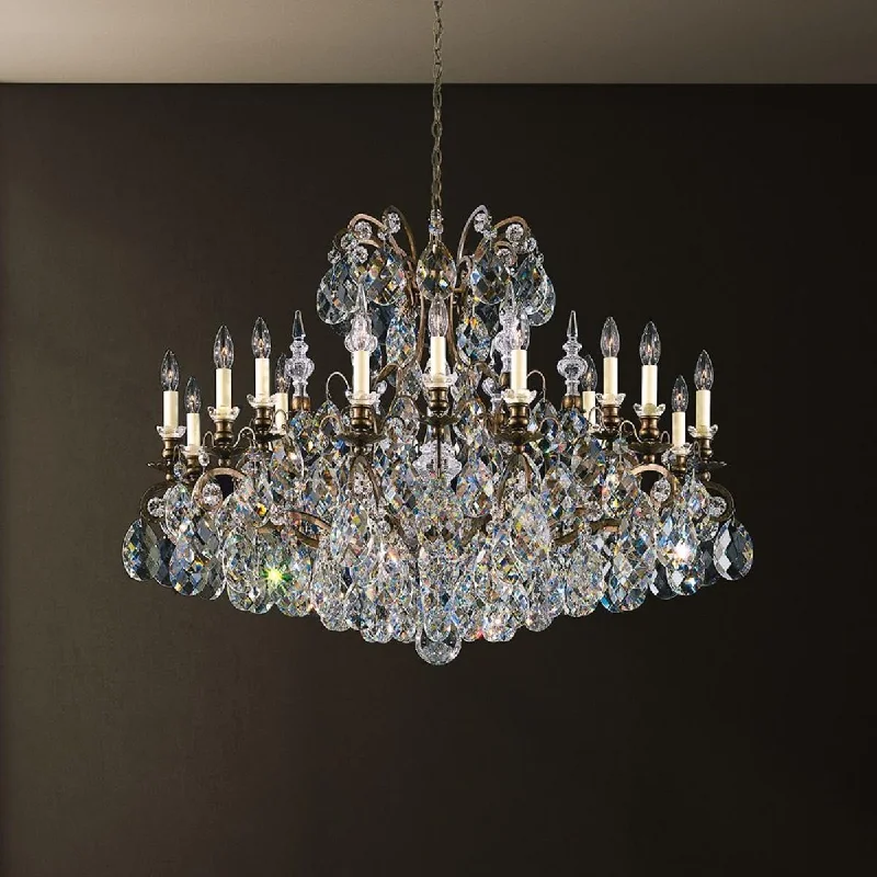 Industrial Exit Sign Lighting for Quick EvacuationRenaissance 19 Light Etruscan Gold Chandelier with Heritage Crystal