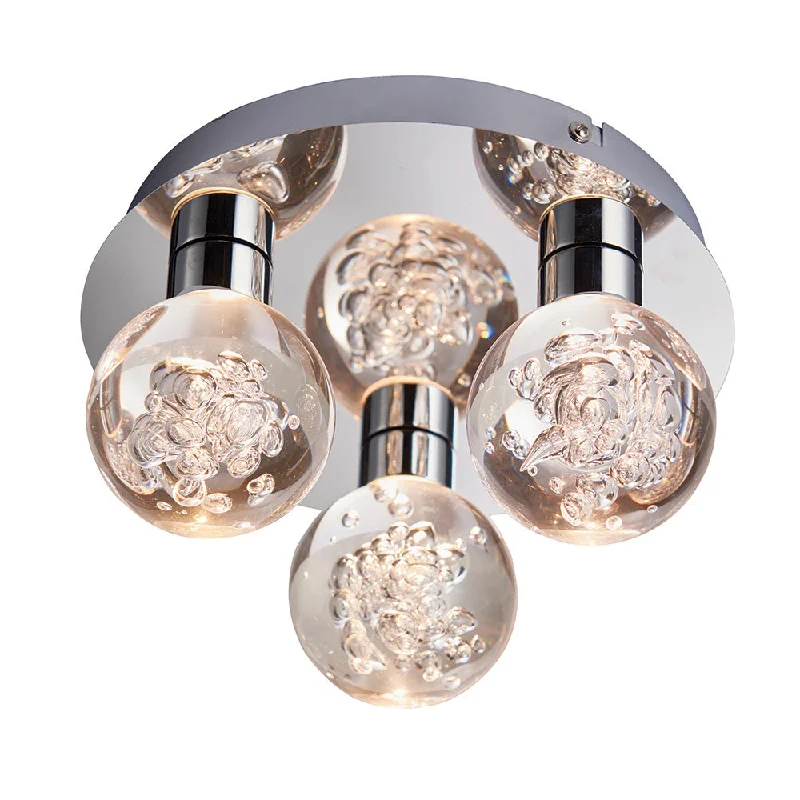 Track lighting with swivel heads for precise aimingTrack lighting for accentuating artworksVenture 3/5Lt Flush Bathroom Ceiling Light IP44 - Chrome Track lighting with swivel heads for precise aimingTrack lighting for accentuating artworksVenture 3/5Lt Flush Bathroom Ceiling Light IP44 - Chrome