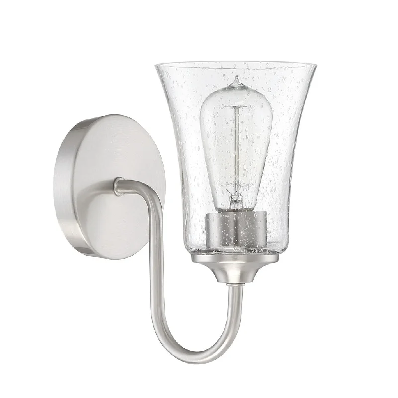 Industrial Ceiling - Mounted Lighting for Assembly PlantsGwyneth 1 Light Wall Sconce in Brushed Polished Nickel Industrial Ceiling - Mounted Lighting for Assembly PlantsGwyneth 1 Light Wall Sconce in Brushed Polished Nickel