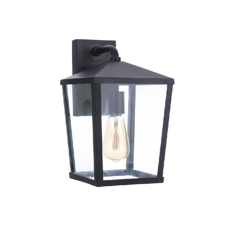 Industrial Lighting for Metal Fabrication ShopsOlsen 1 Light Medium Outdoor Wall Lantern in Midnight Industrial Lighting for Metal Fabrication ShopsOlsen 1 Light Medium Outdoor Wall Lantern in Midnight
