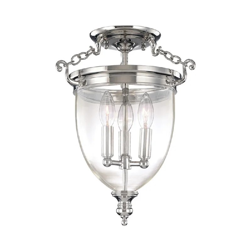 Adjustable track lighting for living roomsTrack lighting for high - ceiling spacesHanover Semi Flush Mount Ceiling Light