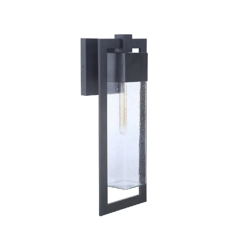 Industrial Lighting for Furniture FactoriesPerimeter 1 Light Large Outdoor Wall Lantern in Midnight Industrial Lighting for Furniture FactoriesPerimeter 1 Light Large Outdoor Wall Lantern in Midnight