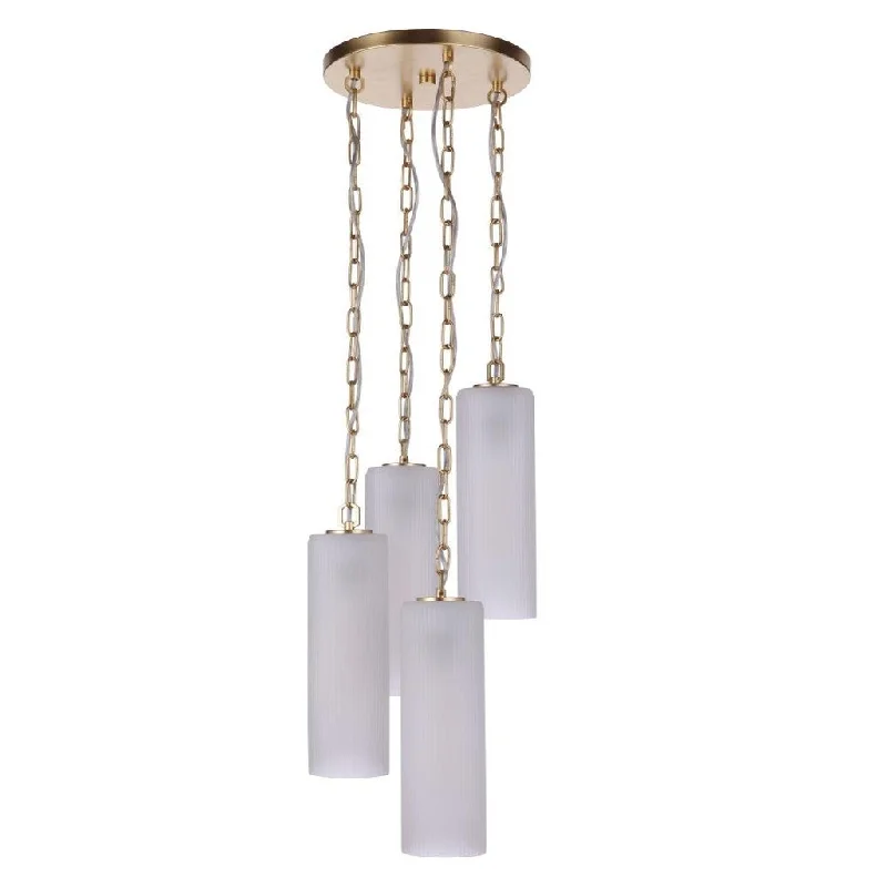 Industrial Ceiling - Mounted Lighting for Assembly PlantsMyos 4 Light Pendant in Sunset Gold Industrial Ceiling - Mounted Lighting for Assembly PlantsMyos 4 Light Pendant in Sunset Gold