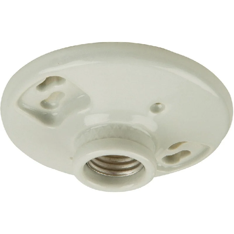 Shock - Resistant Industrial Lighting for Vibrating Machinery AreasKeyless 1 Light Socket Lamp Holder in Porcelain Shock - Resistant Industrial Lighting for Vibrating Machinery AreasKeyless 1 Light Socket Lamp Holder in Porcelain