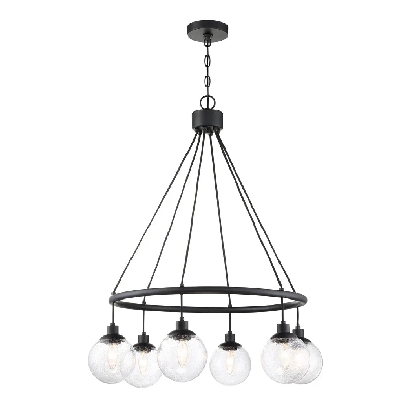 Explosion - Proof Industrial Lighting for Hazardous LocationsQue 6 Light Chandelier in Flat Black Explosion - Proof Industrial Lighting for Hazardous LocationsQue 6 Light Chandelier in Flat Black