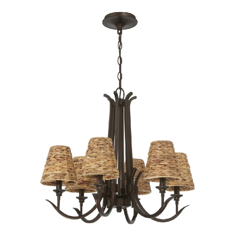 Corrosion - Resistant Industrial Lighting for Coastal FactoriesKokomo 6 Light Chandelier in Aged Bronze Brushed Corrosion - Resistant Industrial Lighting for Coastal FactoriesKokomo 6 Light Chandelier in Aged Bronze Brushed