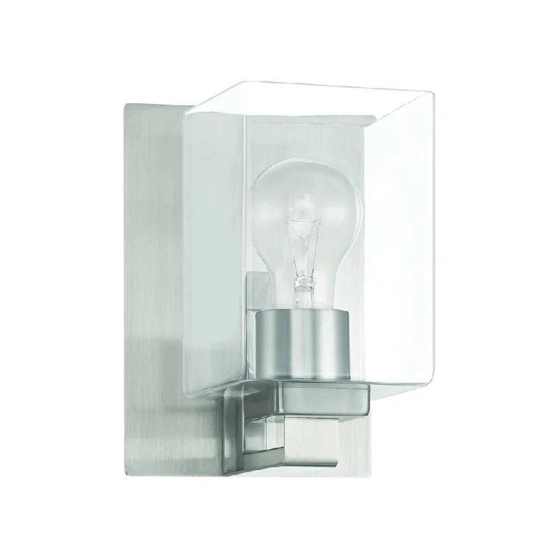 Industrial Lighting for Furniture FactoriesMcClane 1 Light Wall Sconce in Brushed Polished Nickel