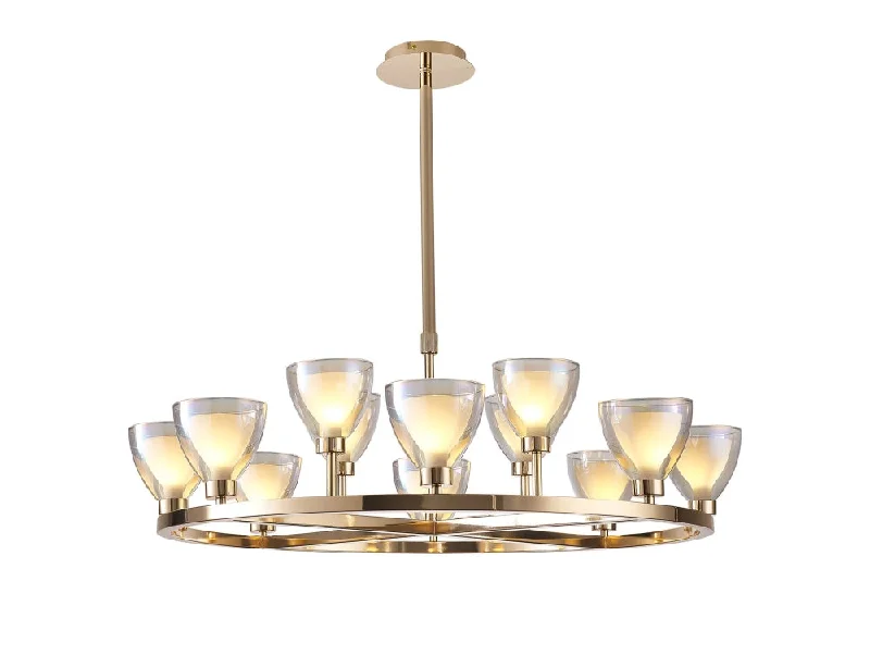 French Gold & Opal Glass