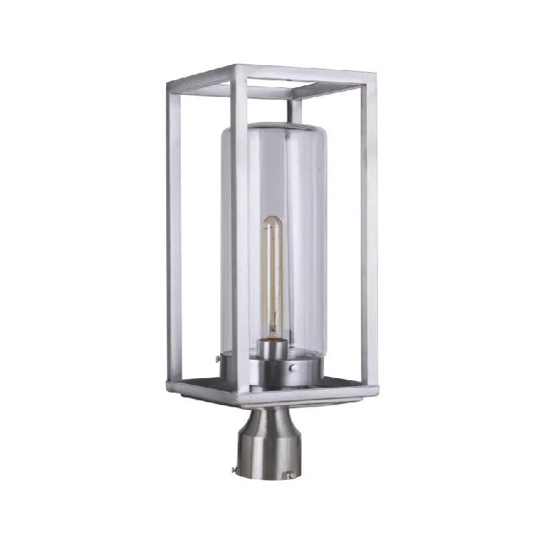 Industrial Lighting for Electronics ManufacturingNeo 1 Light Outdoor Post Lantern in Satin Aluminum Industrial Lighting for Electronics ManufacturingNeo 1 Light Outdoor Post Lantern in Satin Aluminum