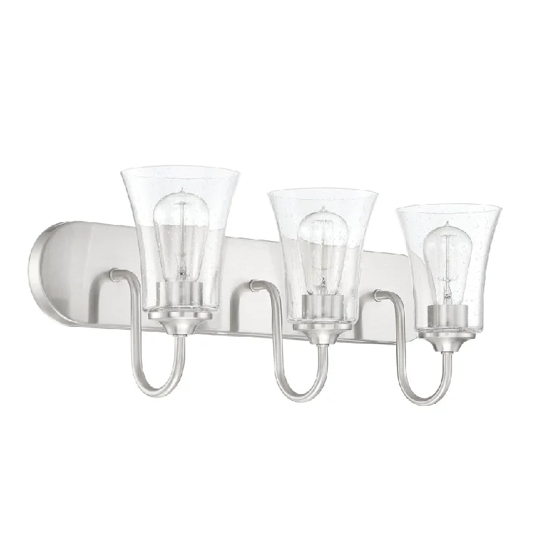 Industrial Lighting for Woodworking FactoriesGwyneth 3 Light Vanity in Brushed Polished Nickel Industrial Lighting for Woodworking FactoriesGwyneth 3 Light Vanity in Brushed Polished Nickel